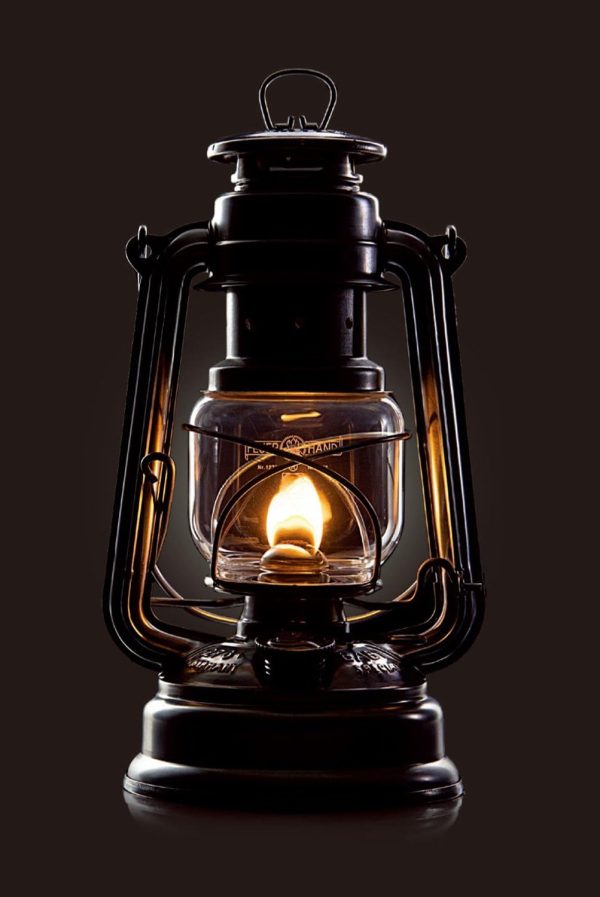 Fuel Camping Lantern FEUERHAND Steel Moss Green-2