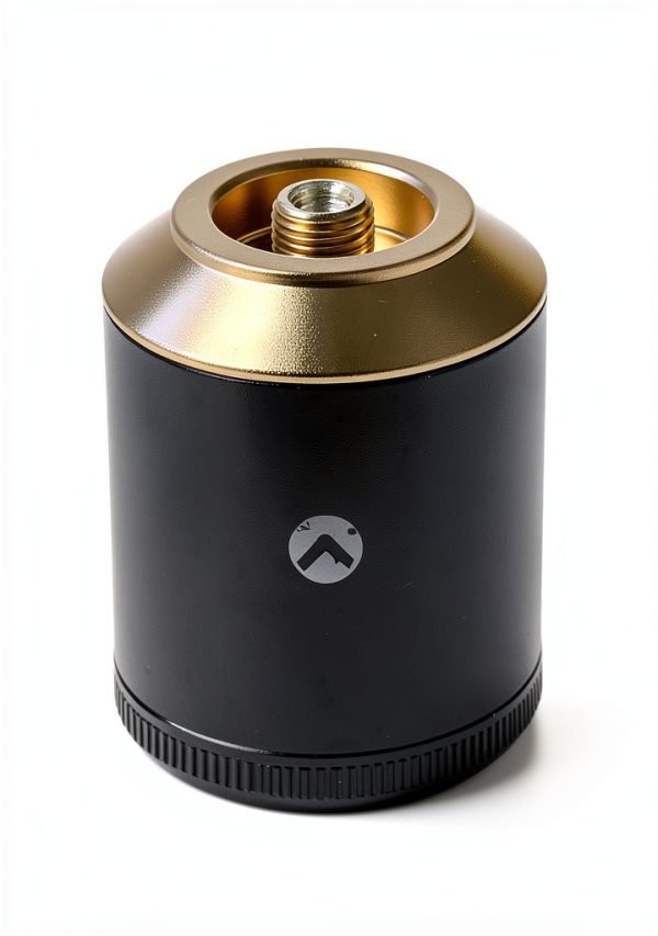 Camping Moon Gas Lantern Refillable Canister Black Wood Case-1
