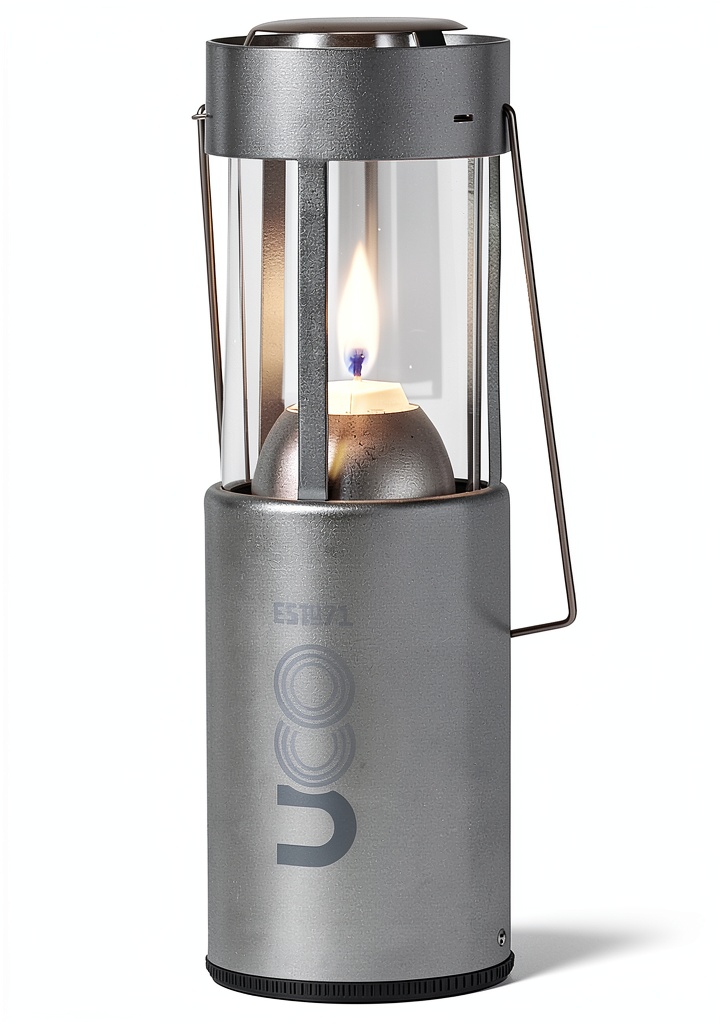 UCO Aluminum Camping Lantern in outdoor setting