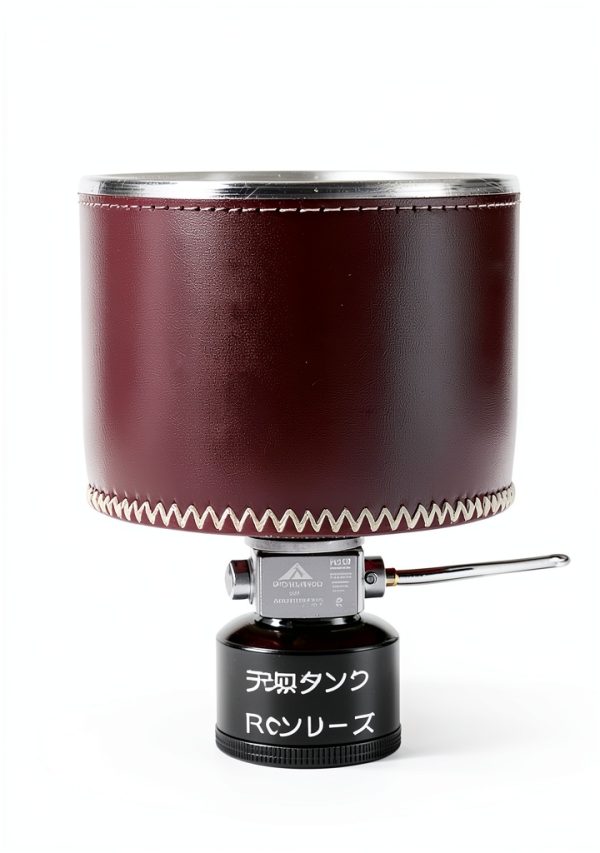 Camping Moon Gas Lantern Refillable Canister Black Wood Case-2