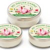 Pet House Mini Candle Pack 3 Soy Wax Fresh Spring Fragrance-0