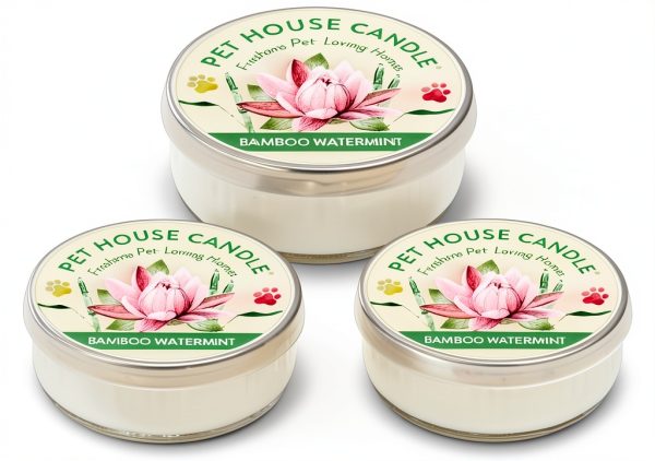 Pet House Mini Candle Pack 3 Soy Wax Fresh Spring Fragrance-0