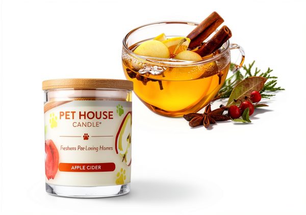 One Fur All Soy Candle Apple Cider Pack of 2 Pet Odor Neutralizer-1