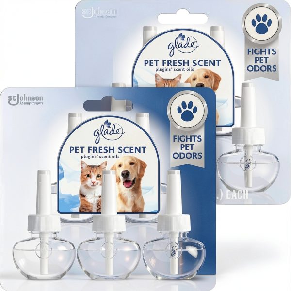 Glade Pet Fresh PlugIns SC Johnson 3.35 Fl Oz Pack of 2 and 5 Refills-0