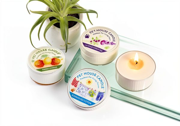 Pet House Mini Scented Candle by One Fur All 3 Pack Fragrances-2