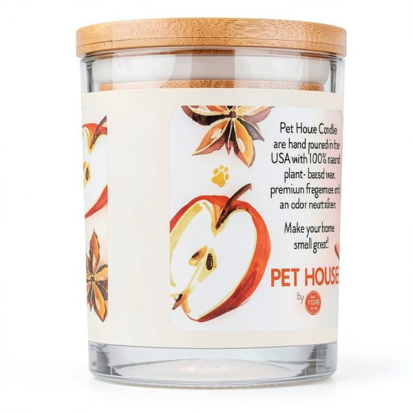 One Fur All Soy Candle Apple Cider Pack of 2 Pet Odor Neutralizer-7