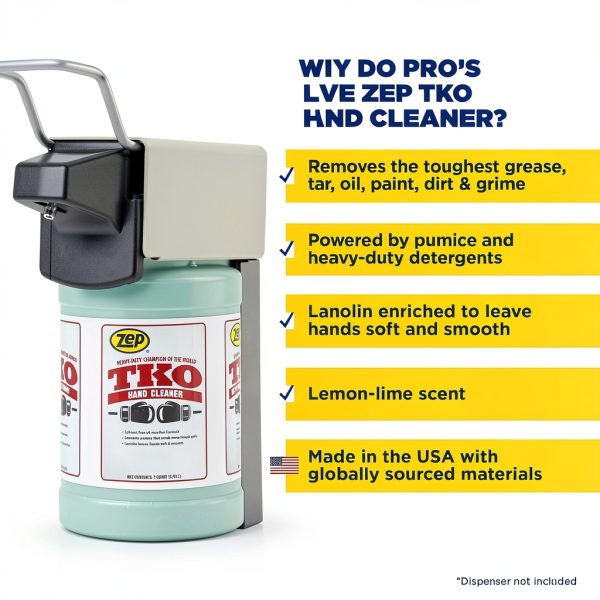 Zep TKO Hand Cleaner - 32 Oz (Pack of 1) - R54804 The Go-to Industrial Hand Cleaner for Pros That Actually Works!-2
