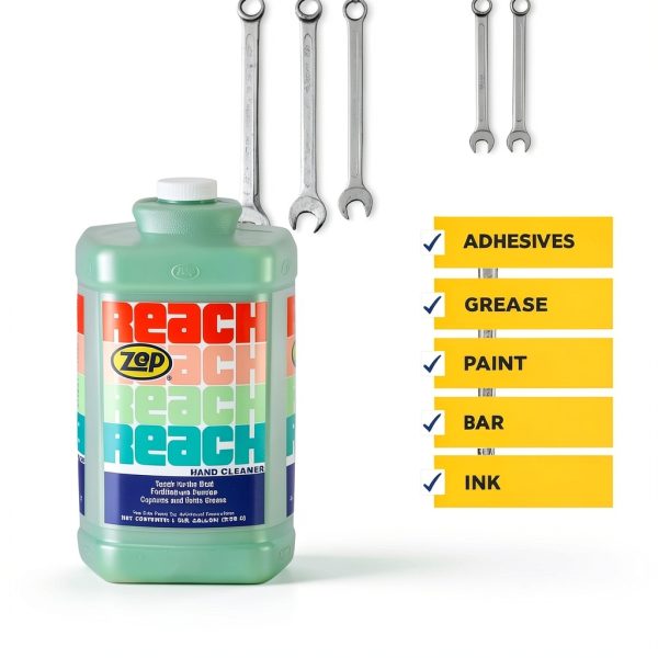 Zep Reach Industrial Strength Hand Cleaner - 1 Gallon - Soil Removal-4
