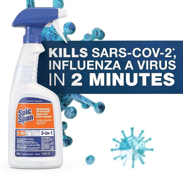 Spic and Span Disinfecting All-Purpose Spray And Glass Cleaner, Fresh Scent, 1 Gal Bottle-1